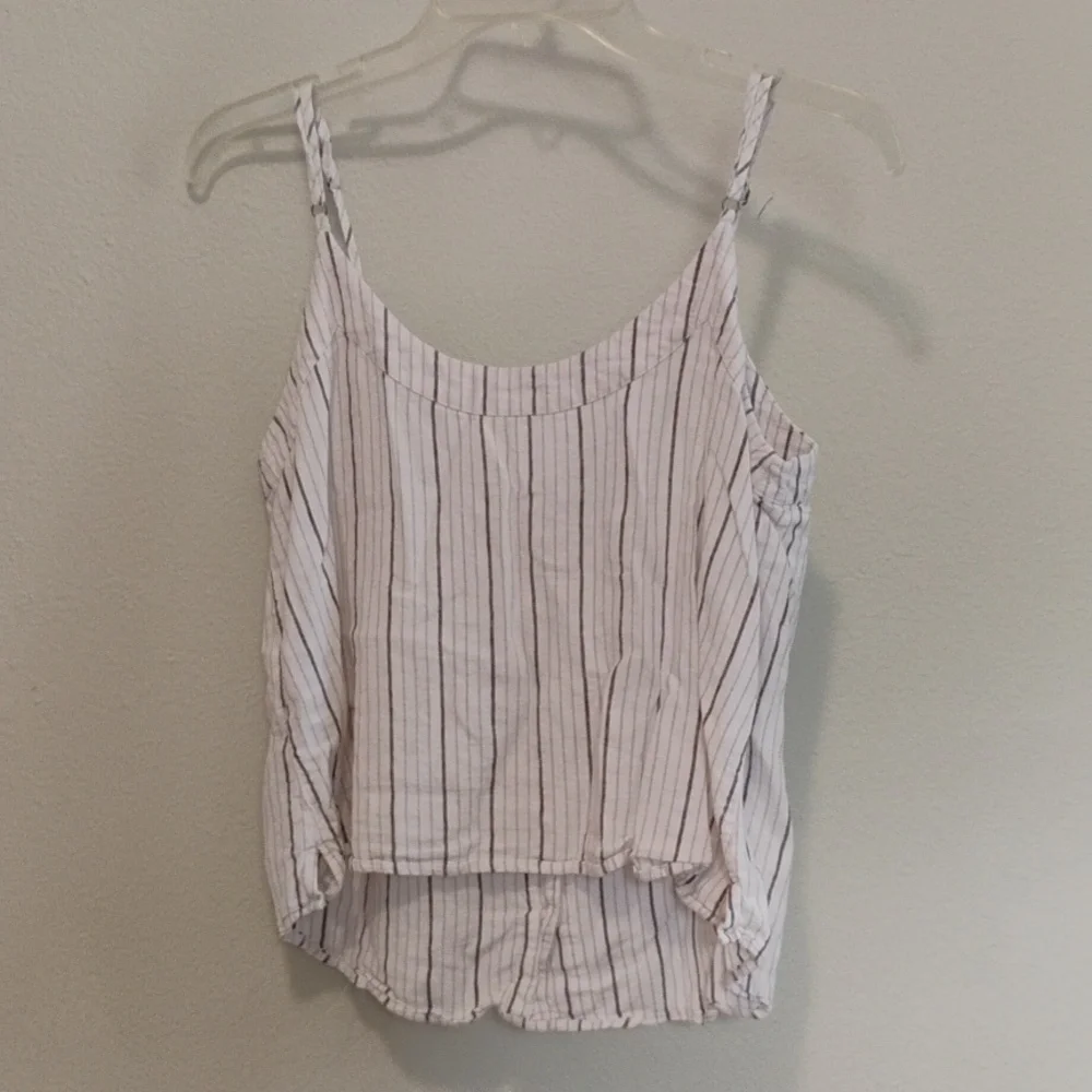 Abercrombie & Fitch White and Purple Striped Camisole - Picture 2 of 4